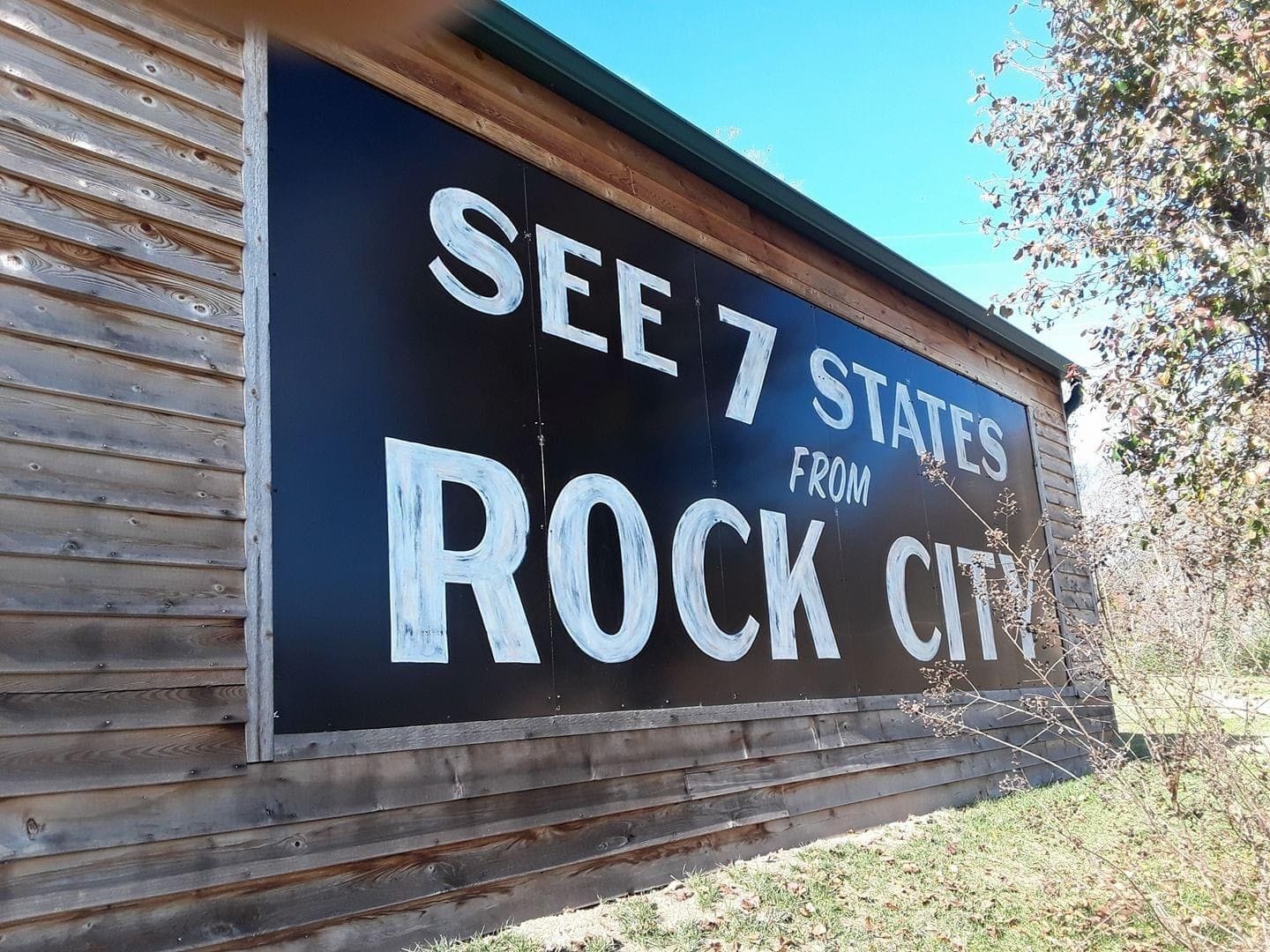 "Rock City" advertisement painted on the side of a residential barn located in East Tennessee.